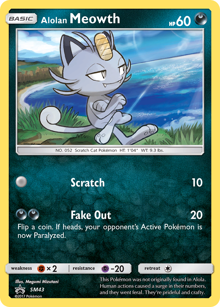 Alolan Meowth (SM43) [Sun & Moon: Black Star Promos] | GnG Games