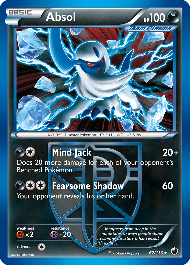 Absol (67/116) [Black & White: Plasma Freeze] | GnG Games