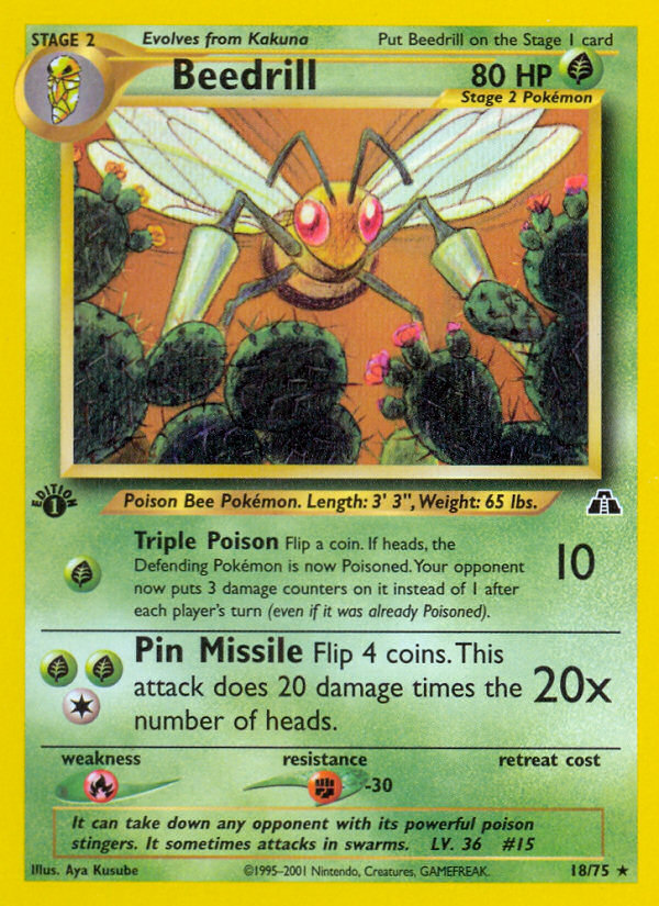 Beedrill (18/75) [Neo Discovery 1st Edition] | GnG Games