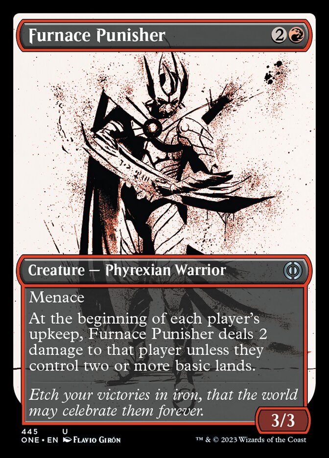 Furnace Punisher (Showcase Ichor Step-and-Compleat Foil) [Phyrexia: All Will Be One] | GnG Games