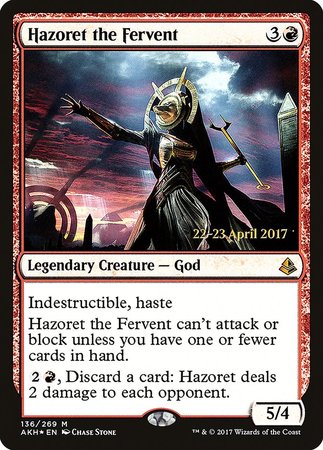 Hazoret the Fervent [Amonkhet Promos] | GnG Games