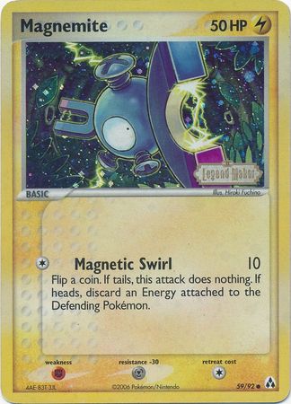 Magnemite (59/92) (Stamped) [EX: Legend Maker] | GnG Games