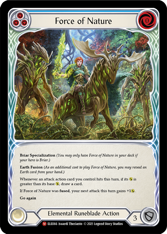 Force of Nature [ELE066] (Tales of Aria)  1st Edition Rainbow Foil | GnG Games