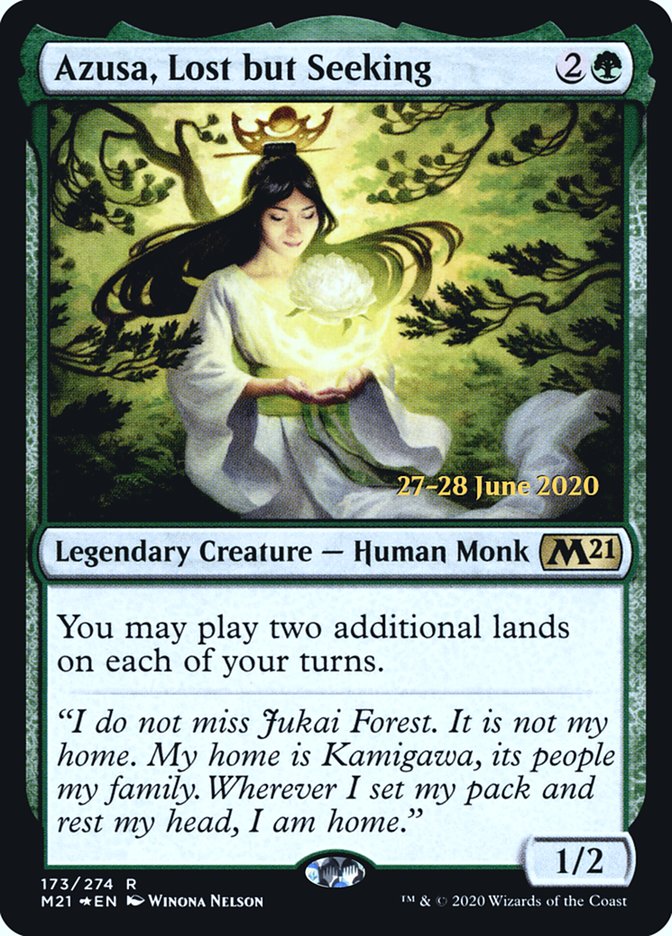 Azusa, Lost but Seeking  [Core Set 2021 Prerelease Promos] | GnG Games