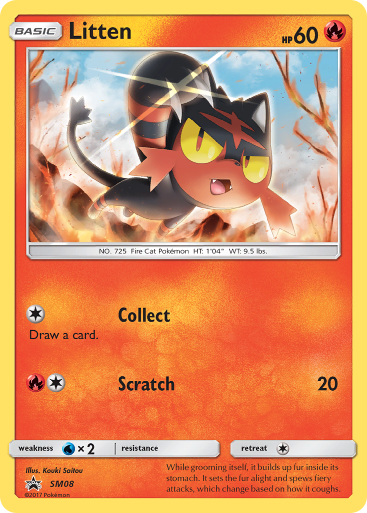 Litten (SM08) [Sun & Moon: Black Star Promos] | GnG Games