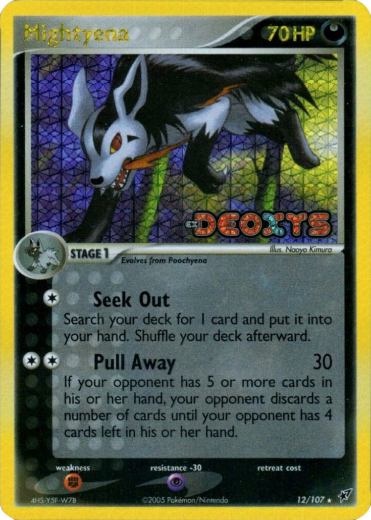 Mightyena (12/107) (Stamped) [EX: Deoxys] | GnG Games