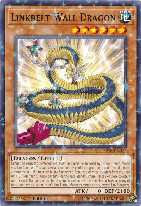 Linkbelt Wall Dragon (Starfoil) [SP18-EN027] Starfoil Rare | GnG Games