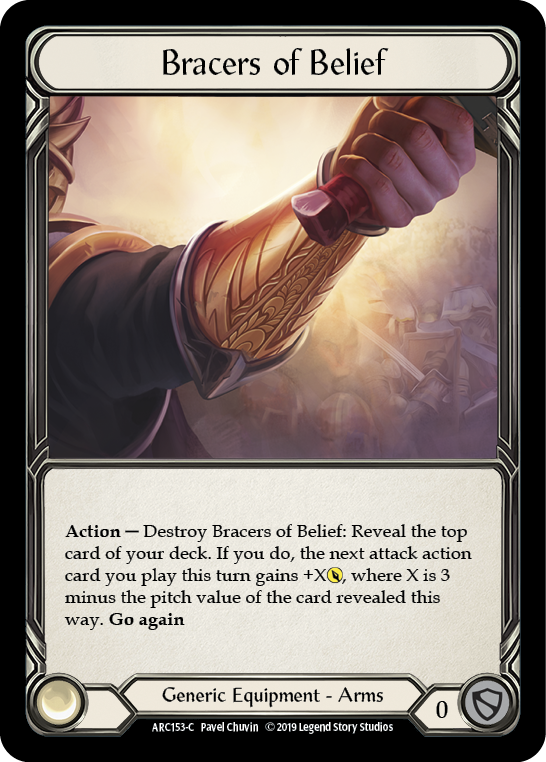 Bracers of Belief [ARC153-C] 1st Edition Cold Foil | GnG Games