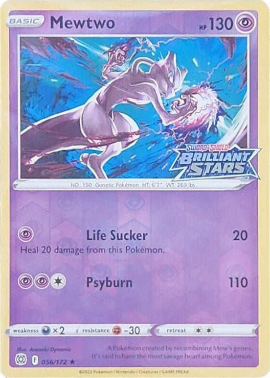 Mewtwo (056/172) (Brilliant Stars Stamped) [Sword & Shield: Brilliant Stars] | GnG Games