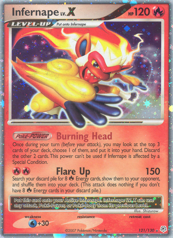 Infernape LV.X (121/130) [Diamond & Pearl: Base Set] | GnG Games