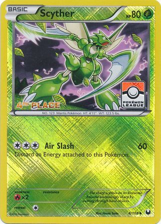 Scyther (4/108) (League Promo 4th Place) [Black & White: Dark Explorers] | GnG Games