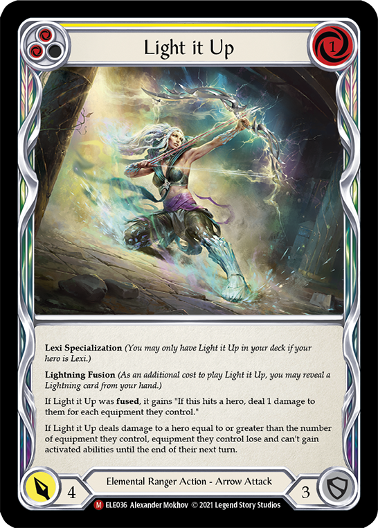 Light it Up [ELE036] (Tales of Aria)  1st Edition Rainbow Foil | GnG Games