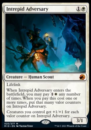 Intrepid Adversary (Promo Pack) [Innistrad: Midnight Hunt Promos] | GnG Games