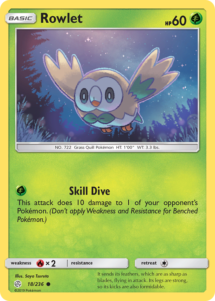 Rowlet (18/236) [Sun & Moon: Cosmic Eclipse] | GnG Games