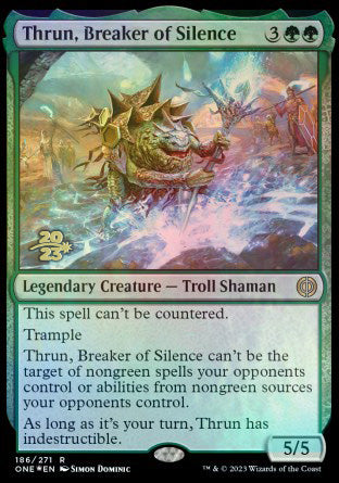 Thrun, Breaker of Silence [Phyrexia: All Will Be One Prerelease Promos] | GnG Games