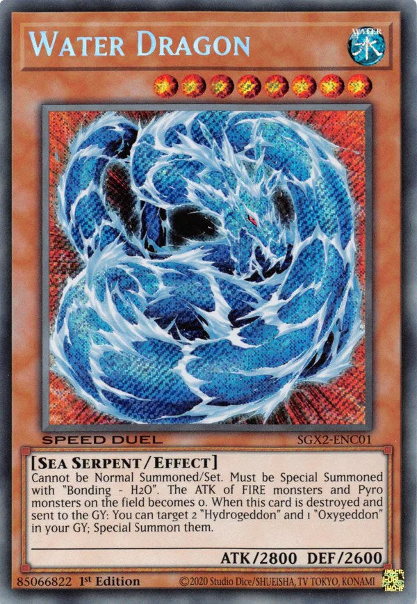 Water Dragon [SGX2-ENC01] Secret Rare | GnG Games