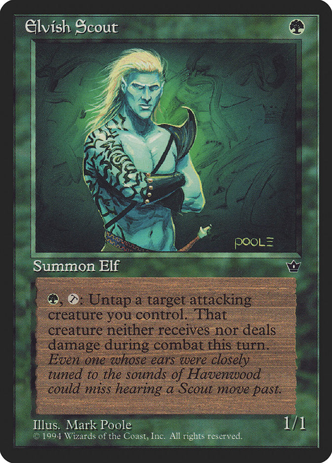 Elvish Scout (Mark Poole) [Fallen Empires] | GnG Games