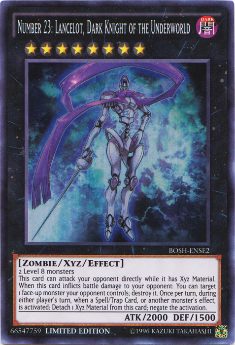 Number 23: Lancelot, Dark Knight of the Underworld [BOSH-ENSE2] Super Rare | GnG Games