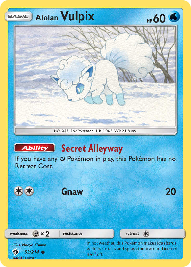 Alolan Vulpix (53/214) [Sun & Moon: Lost Thunder] | GnG Games