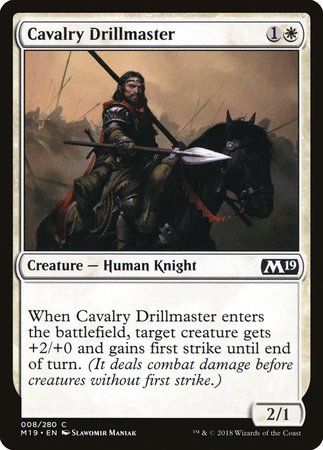 Cavalry Drillmaster [Core Set 2019] | GnG Games