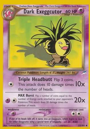 Dark Exeggutor (33/105) [Neo Destiny Unlimited] | GnG Games