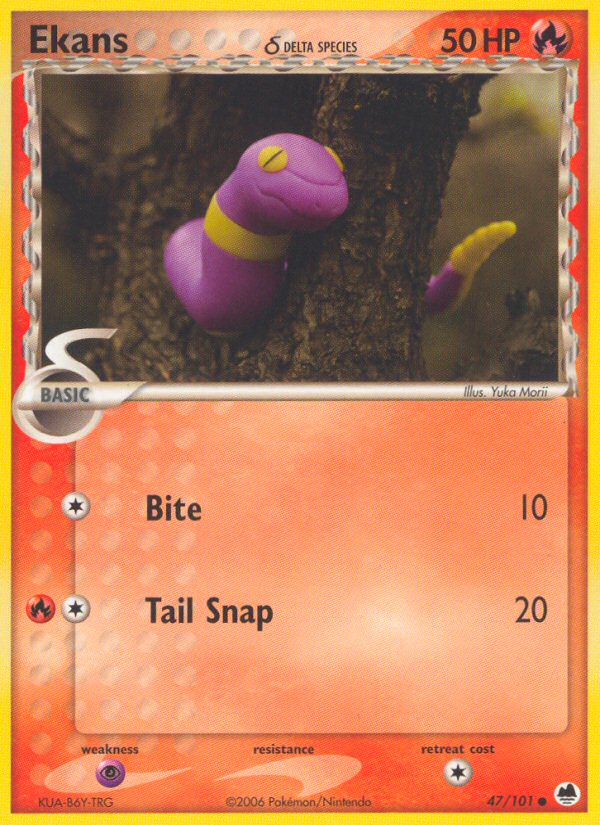 Ekans (47/101) (Delta Species) [EX: Dragon Frontiers] | GnG Games