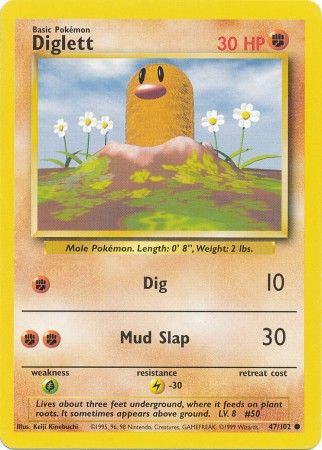 Diglett (47/102) [Base Set Unlimited] | GnG Games