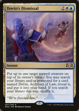 Dovin's Dismissal [Ravnica Allegiance] | GnG Games