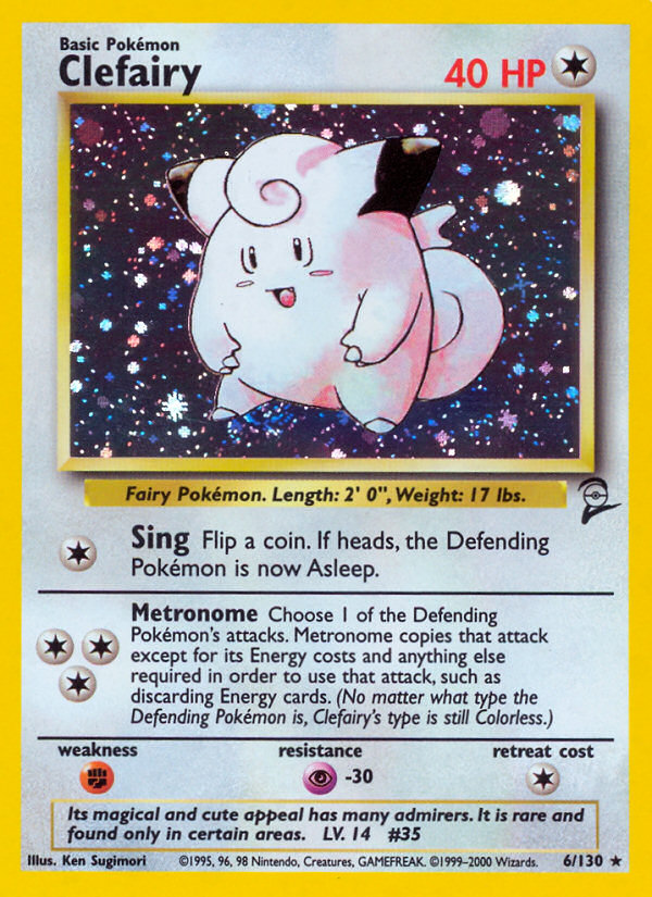 Clefairy (6/130) [Base Set 2] | GnG Games