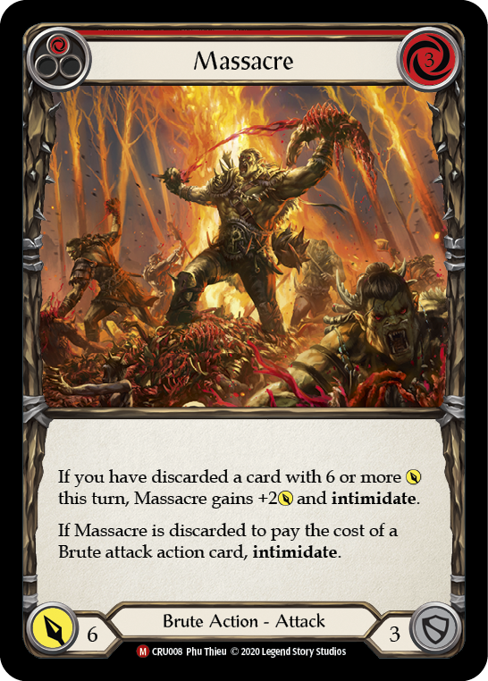 Massacre [CRU008] 1st Edition Rainbow Foil | GnG Games