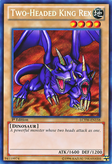 Two-Headed King Rex [LCYW-EN158] Secret Rare | GnG Games