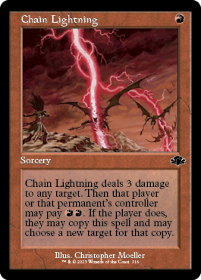 Chain Lightning (Retro) [Dominaria Remastered] | GnG Games