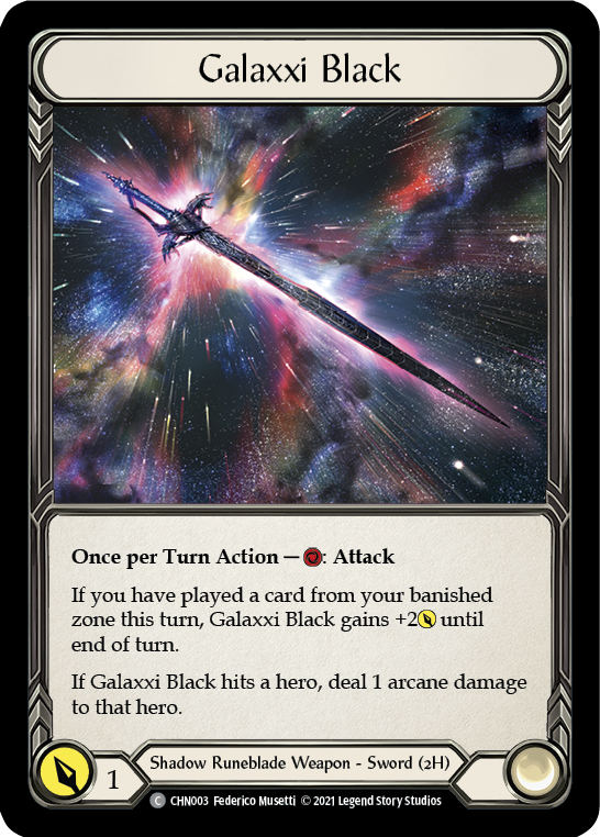 Galaxxi Black [CHN003] (Monarch Chane Blitz Deck) | GnG Games