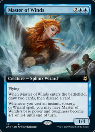 Master of Winds (Extended Art) [Zendikar Rising] | GnG Games