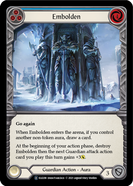 Embolden (Blue) [U-ELE208] Unlimited Rainbow Foil | GnG Games