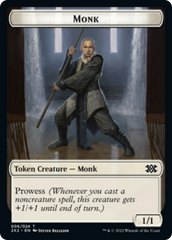 Boar // Monk Double-sided Token [Double Masters 2022 Tokens] | GnG Games