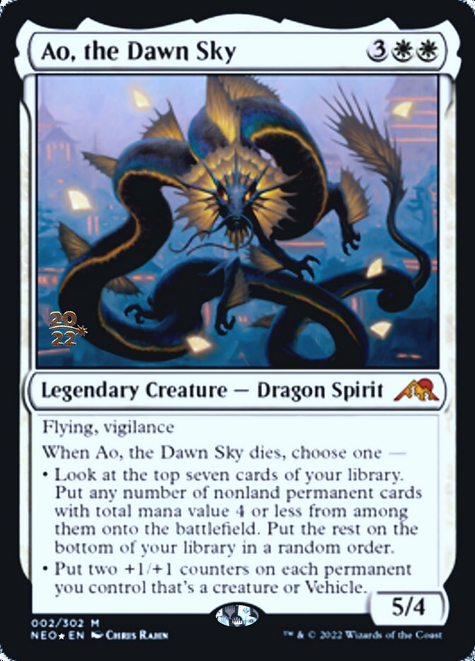 Ao, the Dawn Sky [Kamigawa: Neon Dynasty Prerelease Promos] | GnG Games