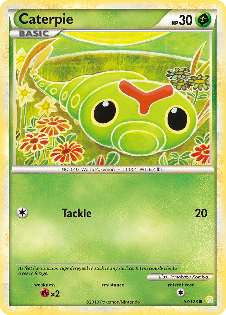 Caterpie (57/123) [HeartGold & SoulSilver: Base Set] | GnG Games