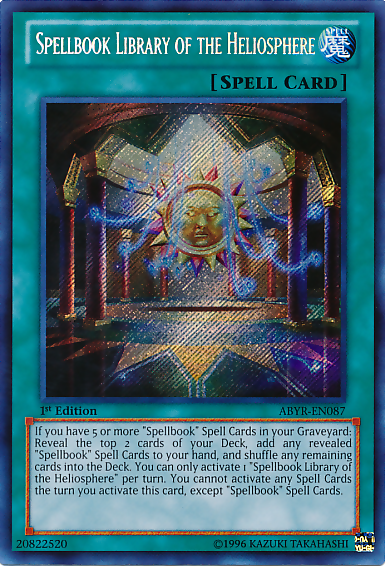 Spellbook Library of the Heliosphere [ABYR-EN087] Secret Rare | GnG Games
