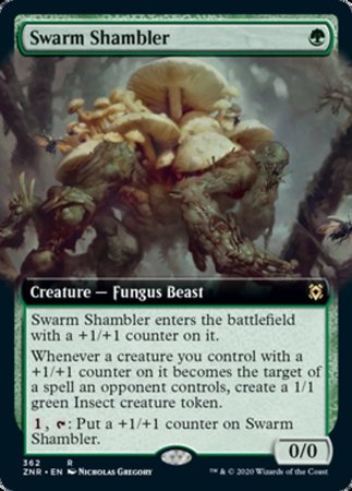 Swarm Shambler (Extended Art) [Zendikar Rising] | GnG Games