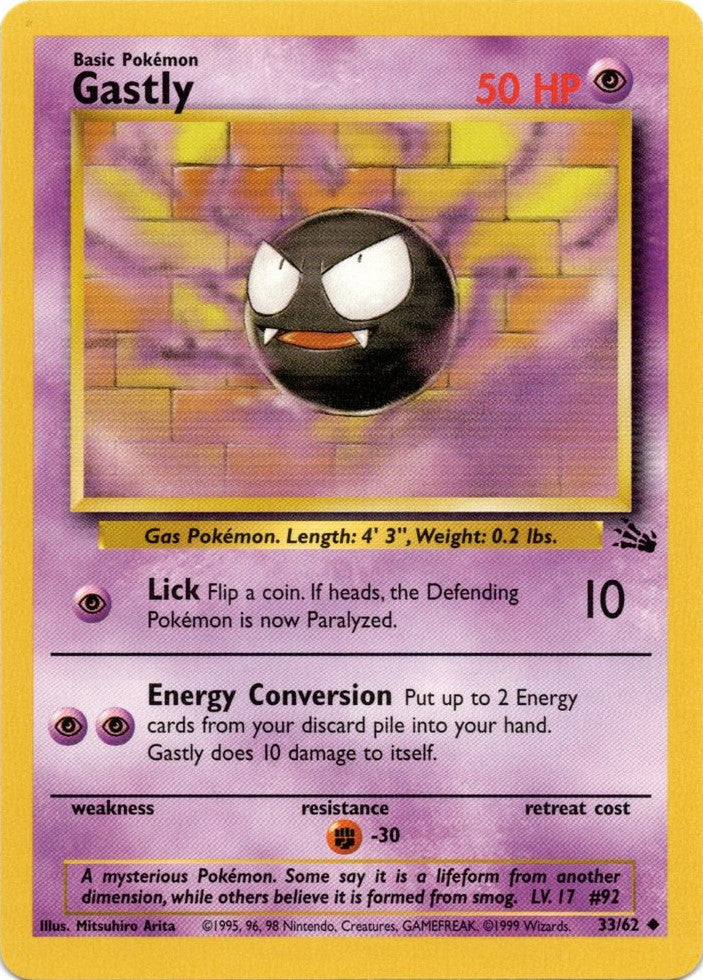 Gastly (33/62) [Fossil Unlimited] | GnG Games