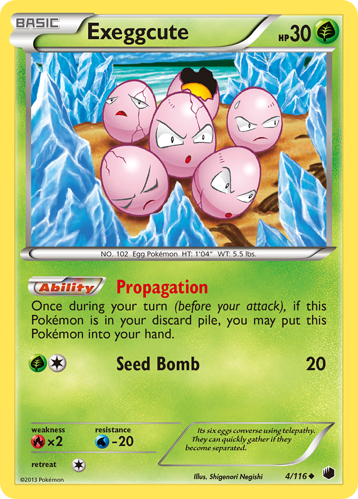 Exeggcute (4/116) [Black & White: Plasma Freeze] | GnG Games