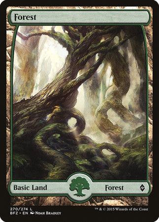 Forest (270) - Full Art [Battle for Zendikar] | GnG Games