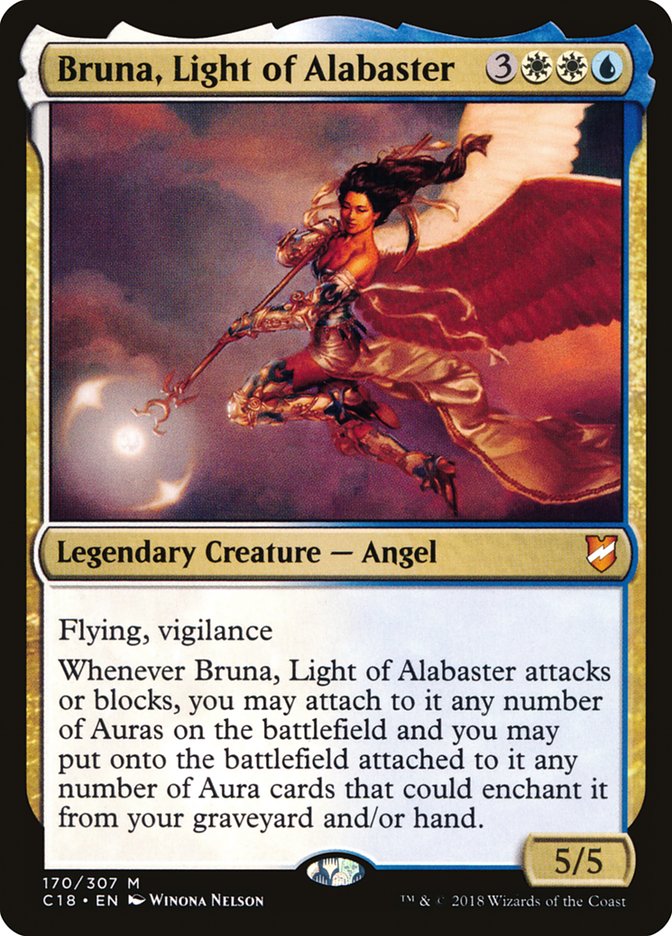 Bruna, Light of Alabaster (Oversized) [Commander 2018 Oversized] | GnG Games