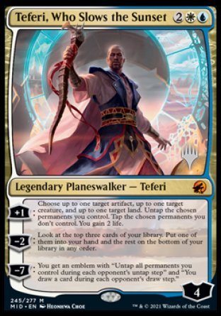 Teferi, Who Slows the Sunset (Promo Pack) [Innistrad: Midnight Hunt Promos] | GnG Games