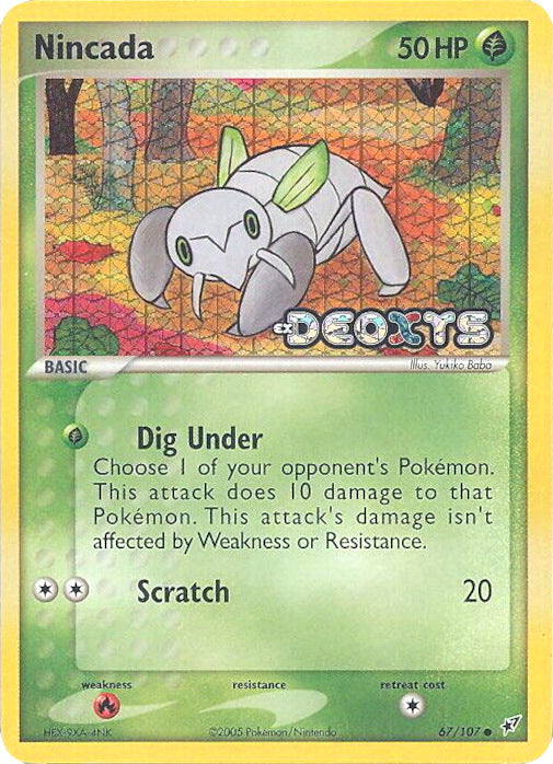 Nincada (67/107) (Stamped) [EX: Deoxys] | GnG Games