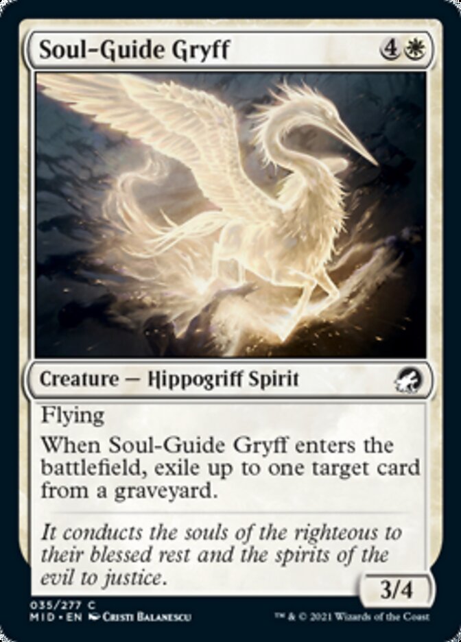 Soul-Guide Gryff [Innistrad: Midnight Hunt] | GnG Games