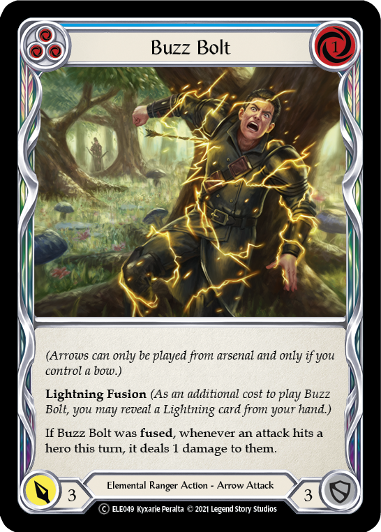 Buzz Bolt (Blue) [U-ELE049] Unlimited Rainbow Foil | GnG Games