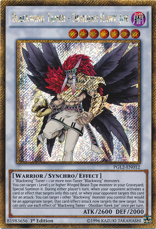 Blackwing Tamer - Obsidian Hawk Joe [PGL2-EN012] Gold Secret Rare | GnG Games