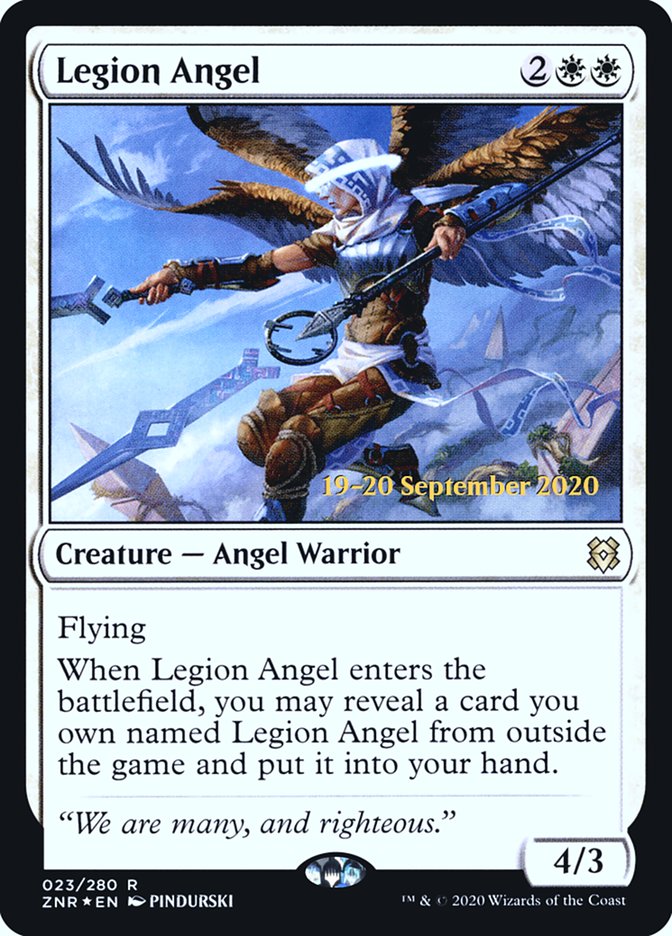 Legion Angel  [Zendikar Rising Prerelease Promos] | GnG Games